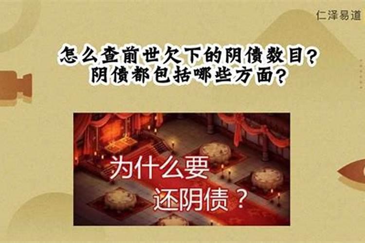 阴债怎么查怎么还