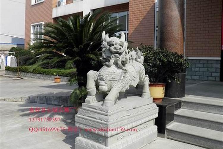 一对麒麟怎么摆放