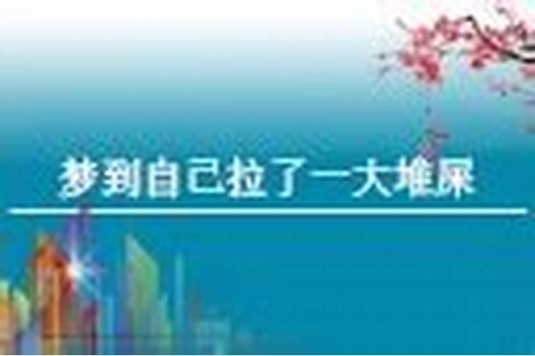 梦见自己拉了很多大便什么预兆