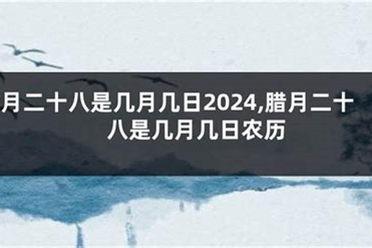 年28对应的公历日期是哪一天？