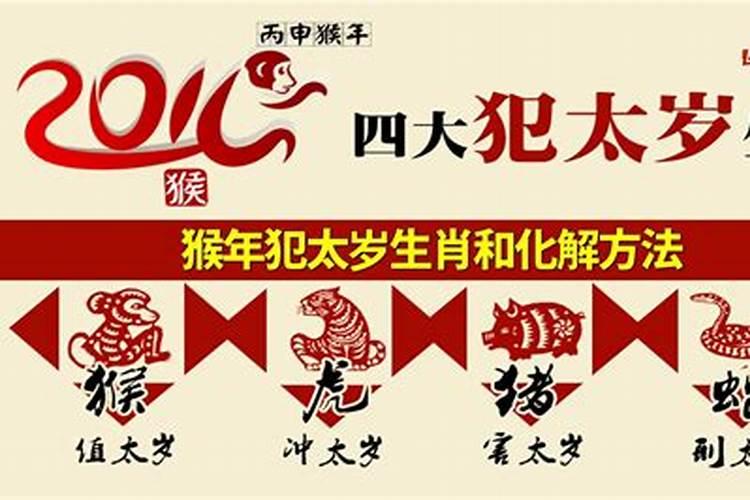 猴年犯太岁的生肖