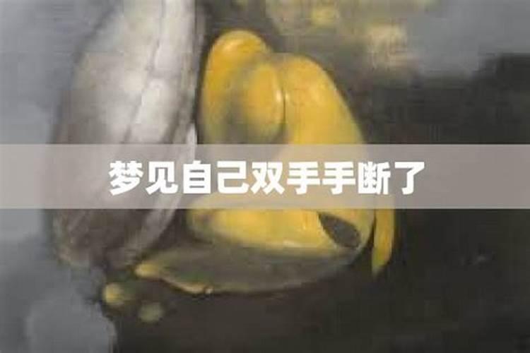 梦见自己右手断掉又重新长好的预兆