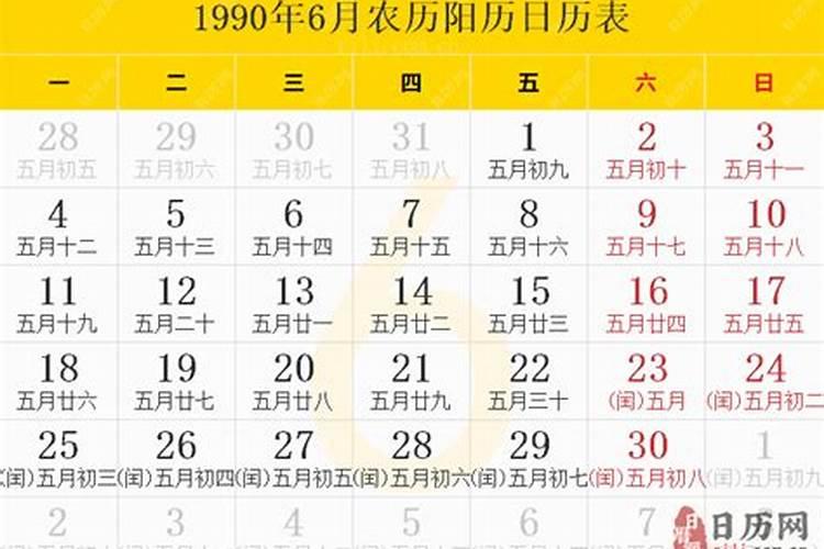请问农历1990年6月19日辰时出生的人是什么命？