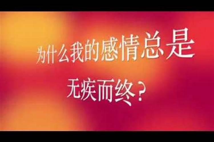 感情一直不顺是命吗
