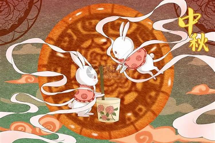 中秋节嫦娥和玉兔在干什么？