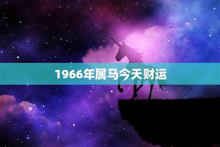 66年属马今年的运势