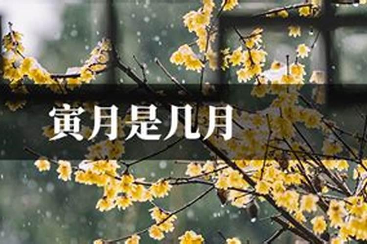 寅卯月是几月