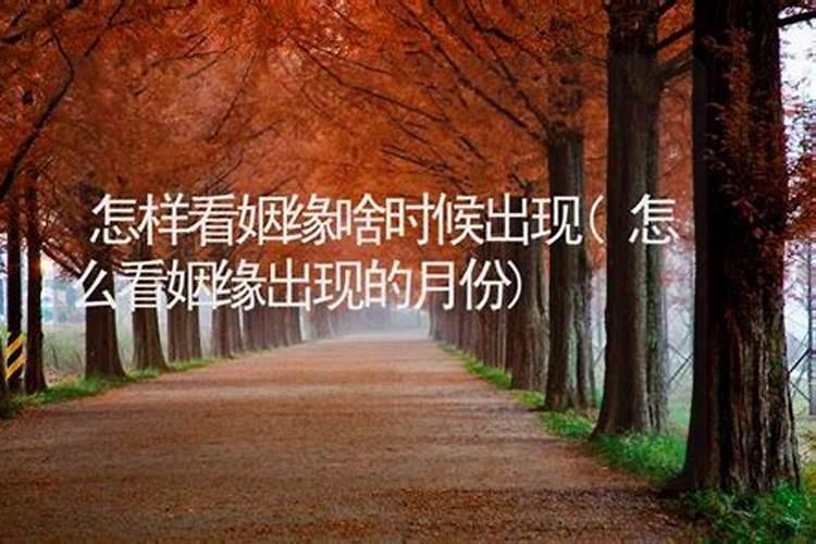 怎样算自己的姻缘什么时候出现,八字看姻缘何时出现