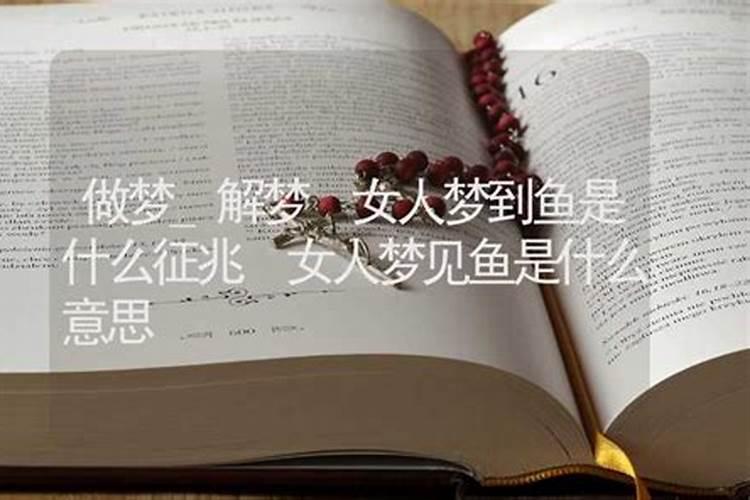 女人梦见鱼是什么征兆