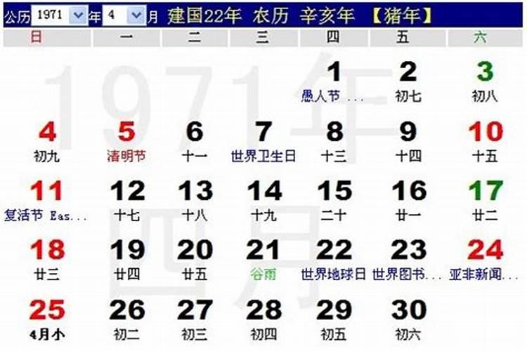 1971年农历五月初九出生的人命运如何
