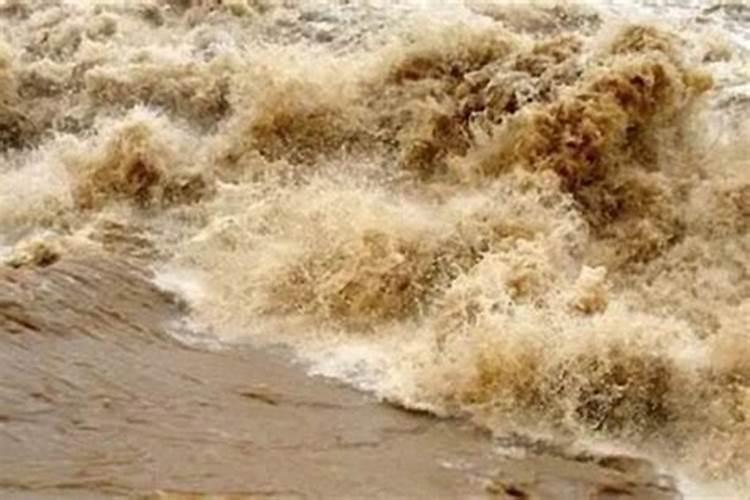 梦见滚滚洪水