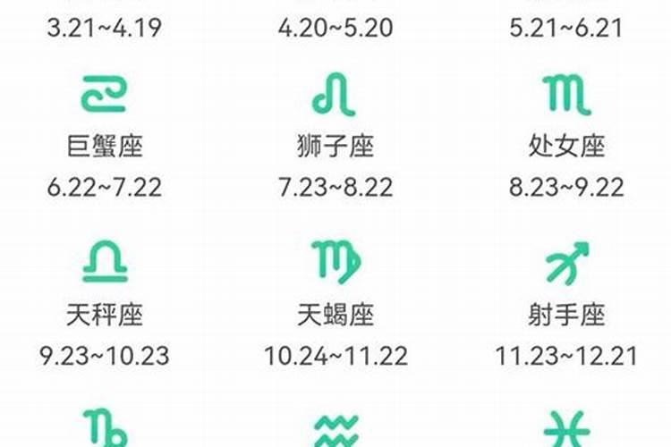 十二星座农历日期对照表 星座查询农历出生年月