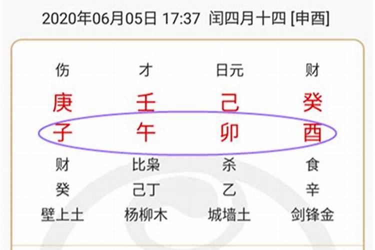 八字四桃花,子午卯酉是什么意思