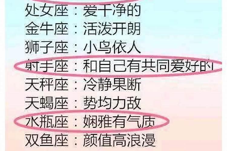 12星座男喜欢女生都是怎么打扮的
