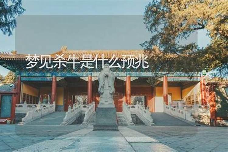 梦见杀牛杀牛是什么意思？