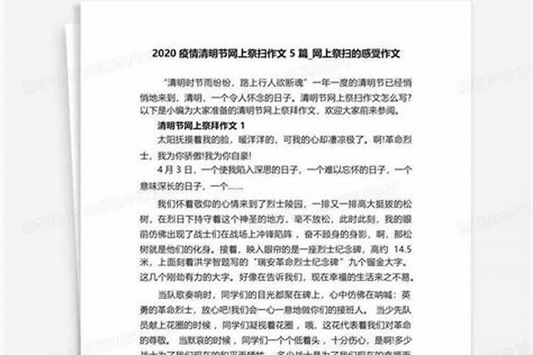清明节网上祭扫活动总结