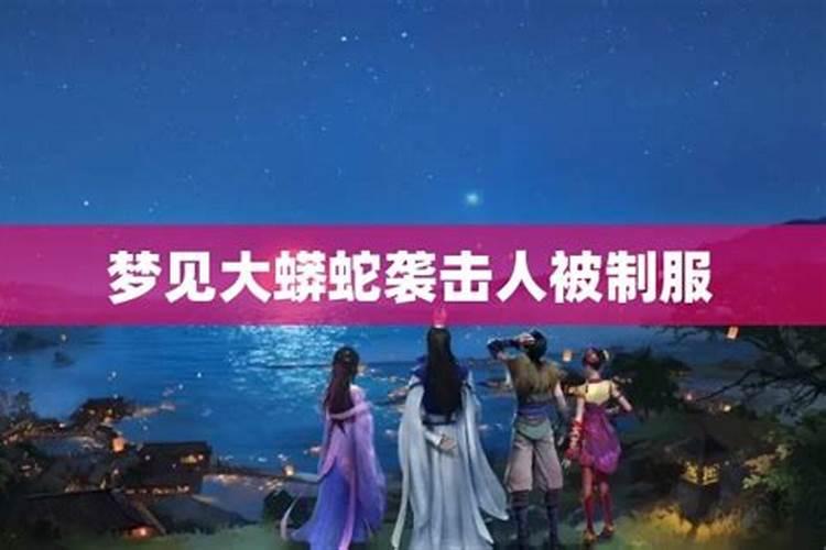 梦见蟒蛇袭击人的预兆