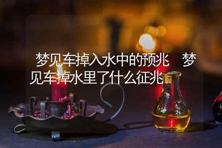 梦见自己家里的轿车掉湖里的预兆