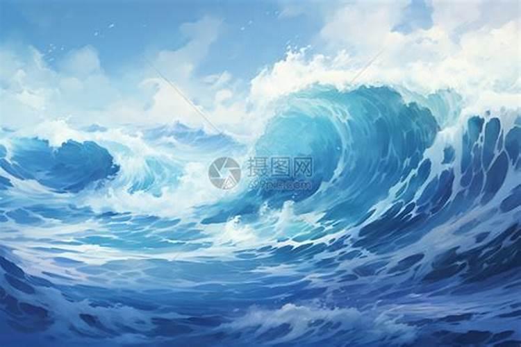 梦见大水波涛汹涌滚滚而来