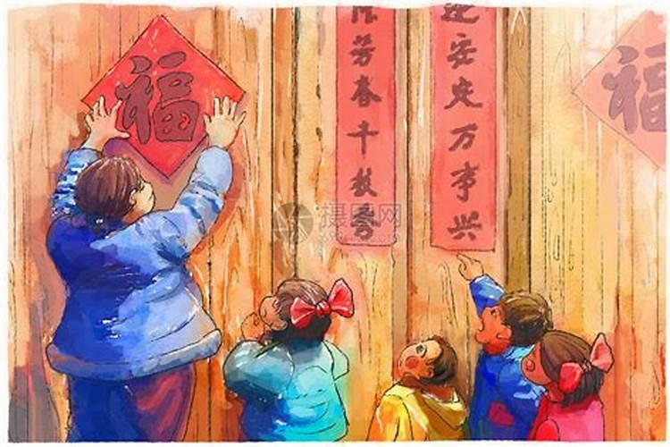 贴春联的风俗
