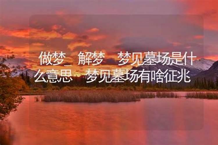 梦见碰见墓地的预兆