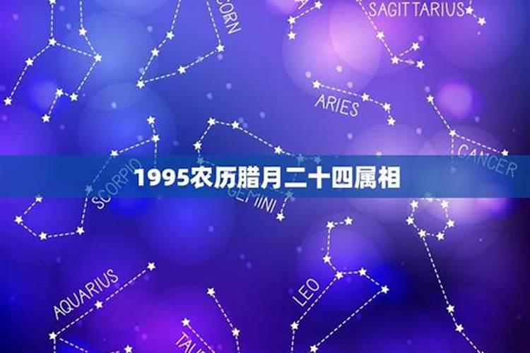 农历1995年腊月二十四出生的算阳历多少号