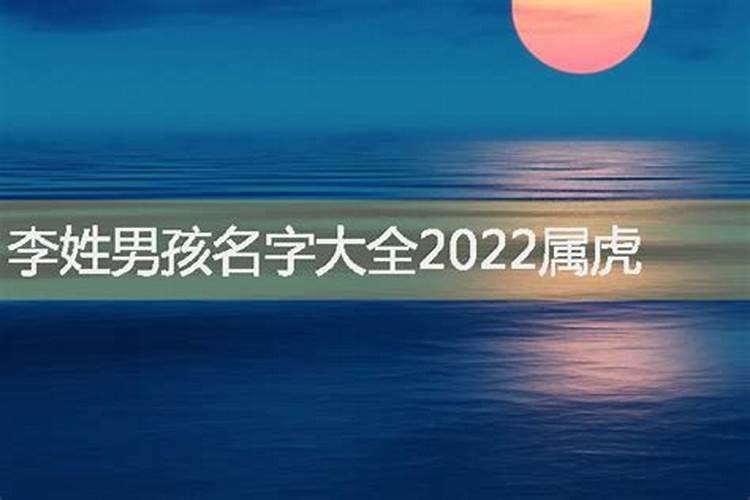 李字取名男孩有寓意属虎最搭的名字有哪些