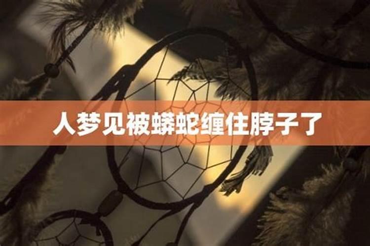 梦见蟒蛇缠身什么意思