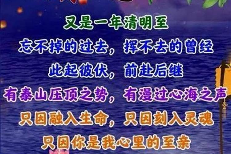清明祭父亲的短句