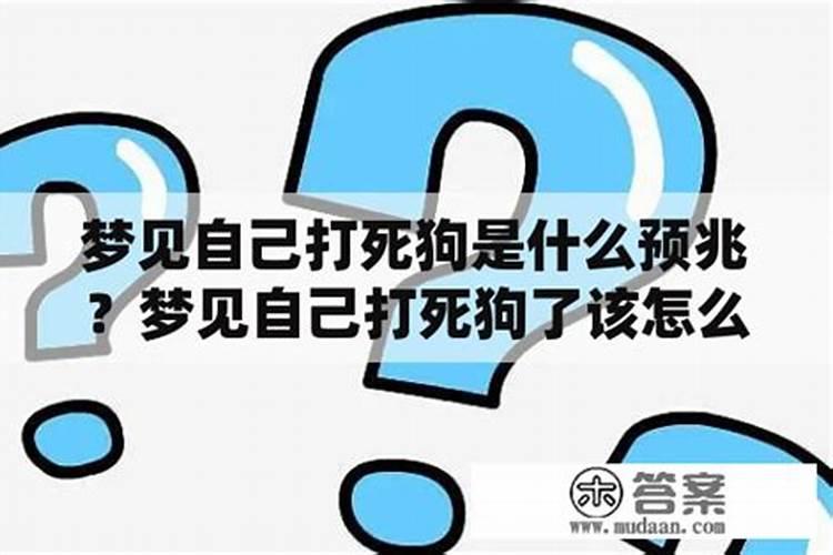 梦见把狗打死是什么意思周公解梦,梦见打死狗是什么预兆解梦