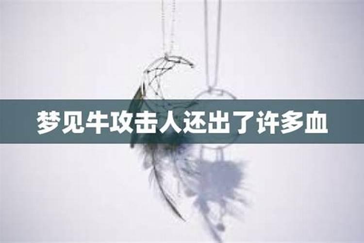 梦见牛死了有很多血的预兆