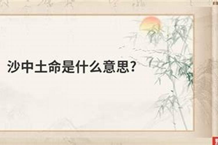沙中土命的人五行里缺什么？