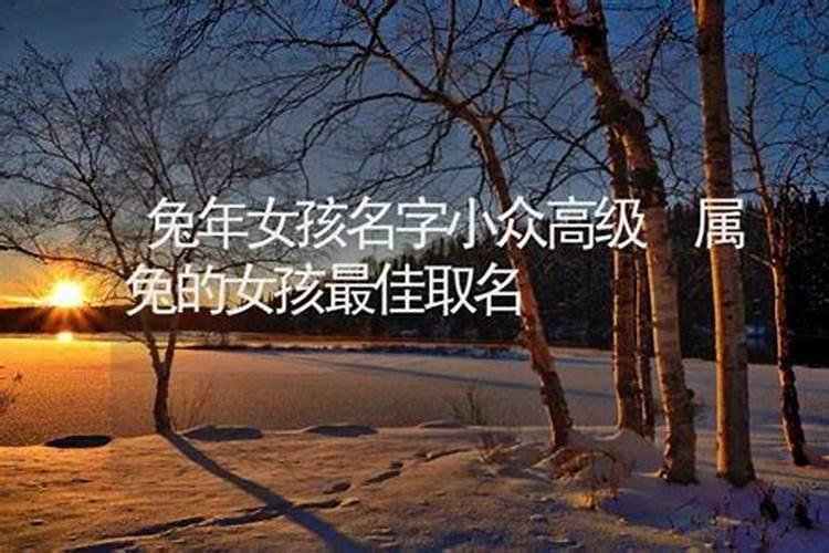 五行缺水兔宝宝女孩取名好听名字有哪些？