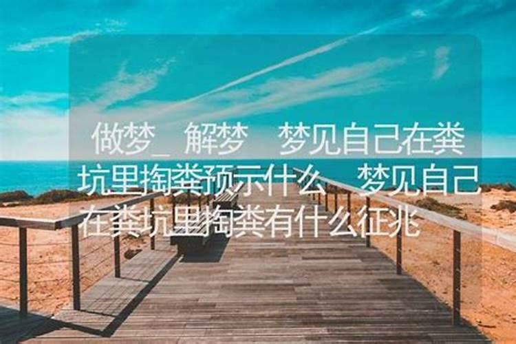 梦见自己掏大粪粪池是啥意思