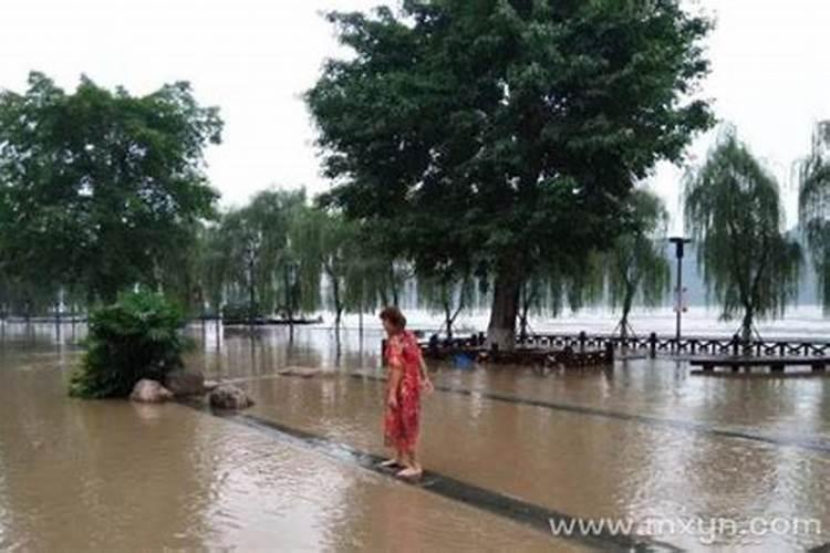 梦见路上涨水的预兆