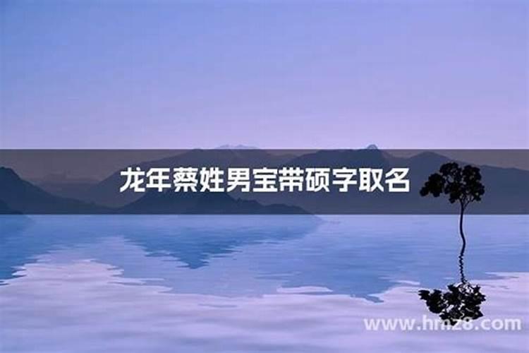 五行属水吉祥的蔡姓男孩名字有哪些