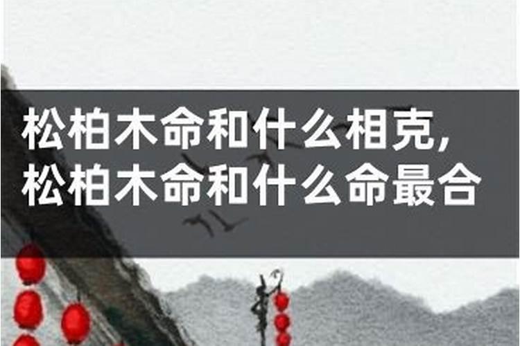 松柏木命和平地木命的婚配好吗,夫妻关系和谐？