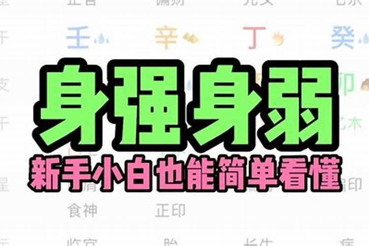 身强身弱怎么看查询