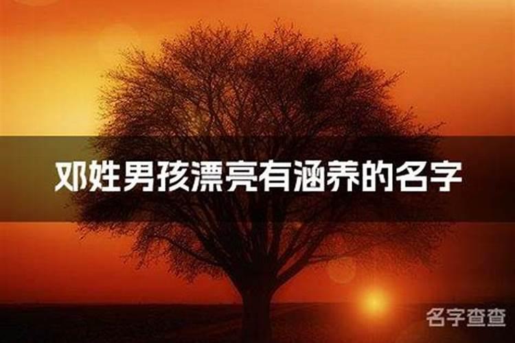 爸爸姓邓男孩的名字 邓姓男孩取名100分
