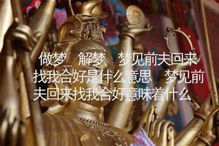 梦见前夫来找我是什么意思