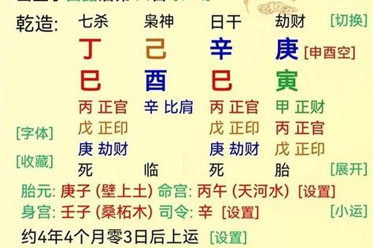 辛巳日柱男命运势如何