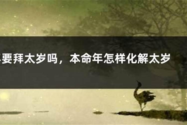本命年要拜太岁吗,犯太岁的人什么时候拜太岁好
