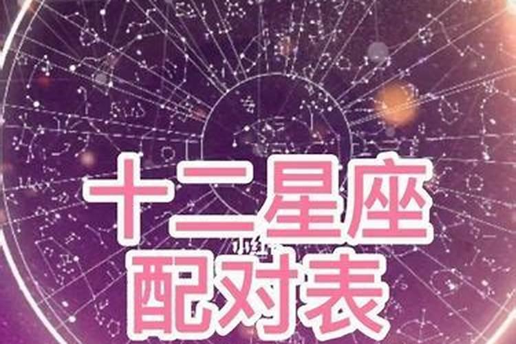 十二星座之间的配对指数