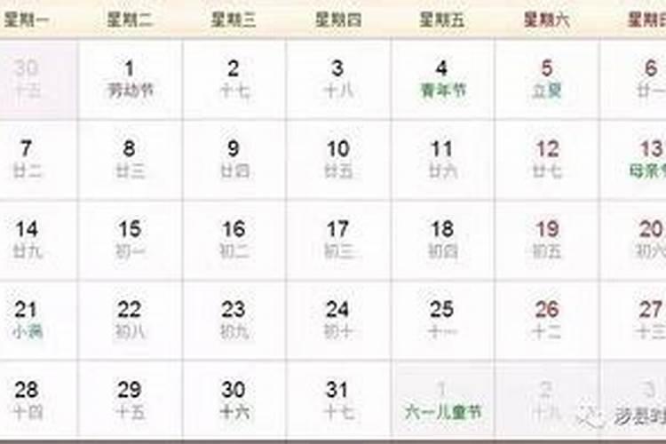 农历3月15是多少号