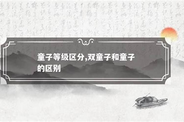 请问什么是童子