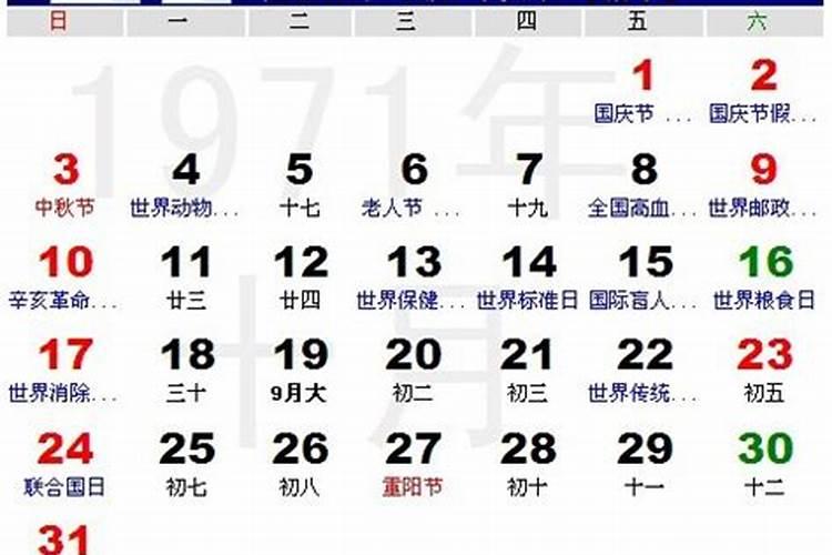 1971年春节是几月几号