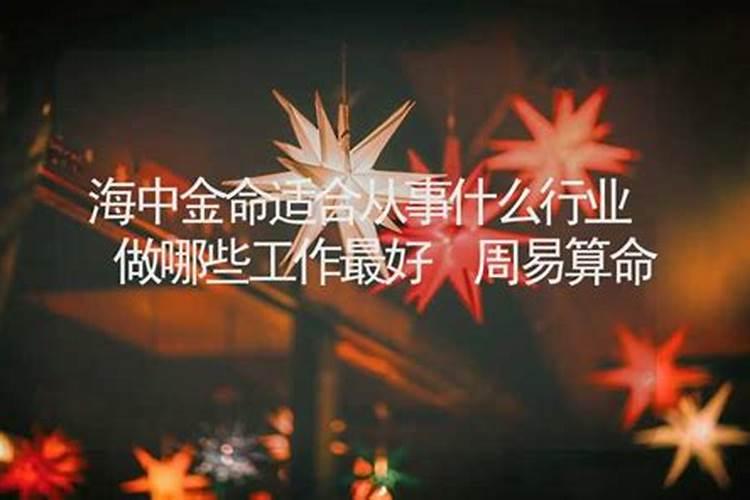 海中金命人适合什么行业最旺财