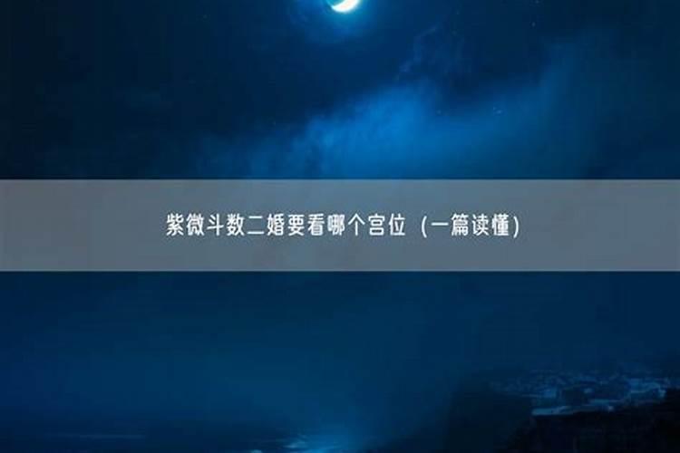二婚好于一婚的紫微命盘 福德为廉贞天相二次婚姻更美满？