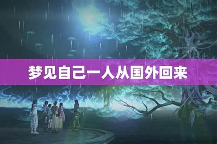 梦见去外地又回来的预兆