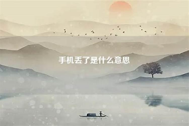 梦到自己在国外把手机丢了。说明什么